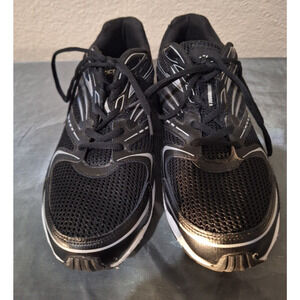 BCG Men's RevitaSole Academy Black and Silver Size 10 UltraLite Walking Shoes